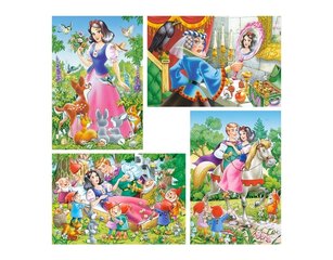 Pusle Castorland, 4 pilti (8+12+15+20) Snow White and the Seven Dwarfs цена и информация | Пазлы | kaup24.ee