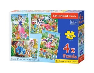 Pusle Castorland, 4 pilti (8+12+15+20) Snow White and the Seven Dwarfs цена и информация | Пазлы | kaup24.ee