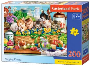 Pusle Castorland, 200 tk, Napping Kittens цена и информация | Пазлы | kaup24.ee