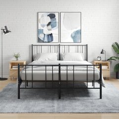 vidaXL öökapid 2 tk, Sonoma tamm, 40 x 35 x 50 cm, tehispuit цена и информация | Прикроватные тумбочки | kaup24.ee