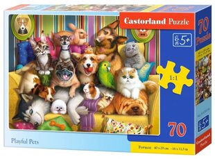 Pusle Castorland, 70 tk, Playful Pets hind ja info | Pusled | kaup24.ee