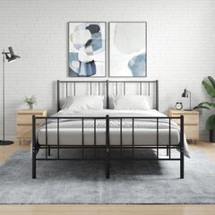 vidaXL öökapid 2 tk, Sonoma tamm, 40 x 35 x 50 cm, tehispuit цена и информация | Прикроватные тумбочки | kaup24.ee