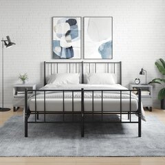 vidaXL öökapid 2 tk, hall Sonoma tamm, 40 x 35 x 50 cm, tehispuit цена и информация | Прикроватные тумбочки | kaup24.ee