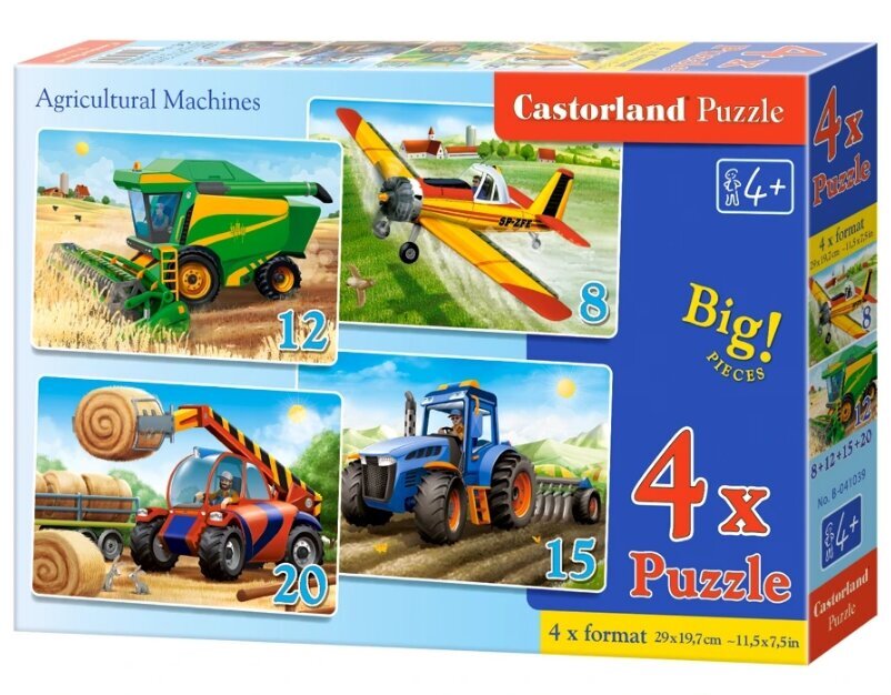 Pusle Castorland, 4 pilti (8+12+15+20) Agricultural Machines цена и информация | Pusled | kaup24.ee