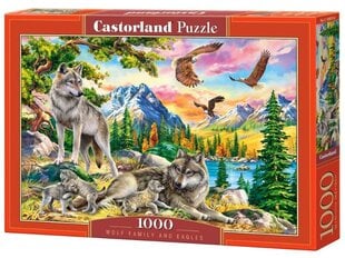 Pusle Castorland, 1000 tk, Wolf Family and Eagles hind ja info | Pusled | kaup24.ee
