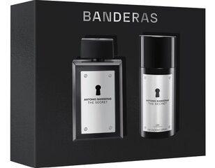 Kinkekomplekt Antonio Banderas The Secret meestele: tualettvesi Edt, 100 ml + deodorant, 150 ml hind ja info | Antonio Banderas Kosmeetika, parfüümid | kaup24.ee