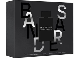 Kinkekomplekt Antonio Banderas The Secret meestele: tualettvesi Edt, 100 ml + deodorant, 150 ml hind ja info | Antonio Banderas Kosmeetika, parfüümid | kaup24.ee