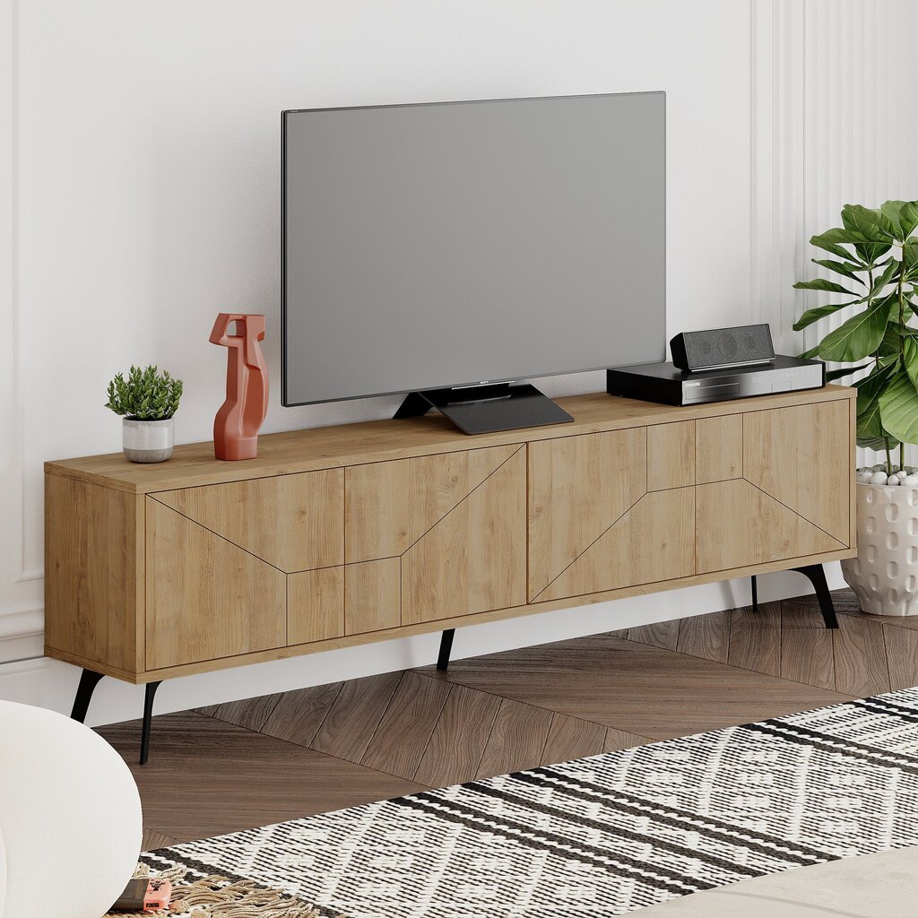 TV alus Asir, 180x50x29,6cm, beež hind ja info | TV alused | kaup24.ee