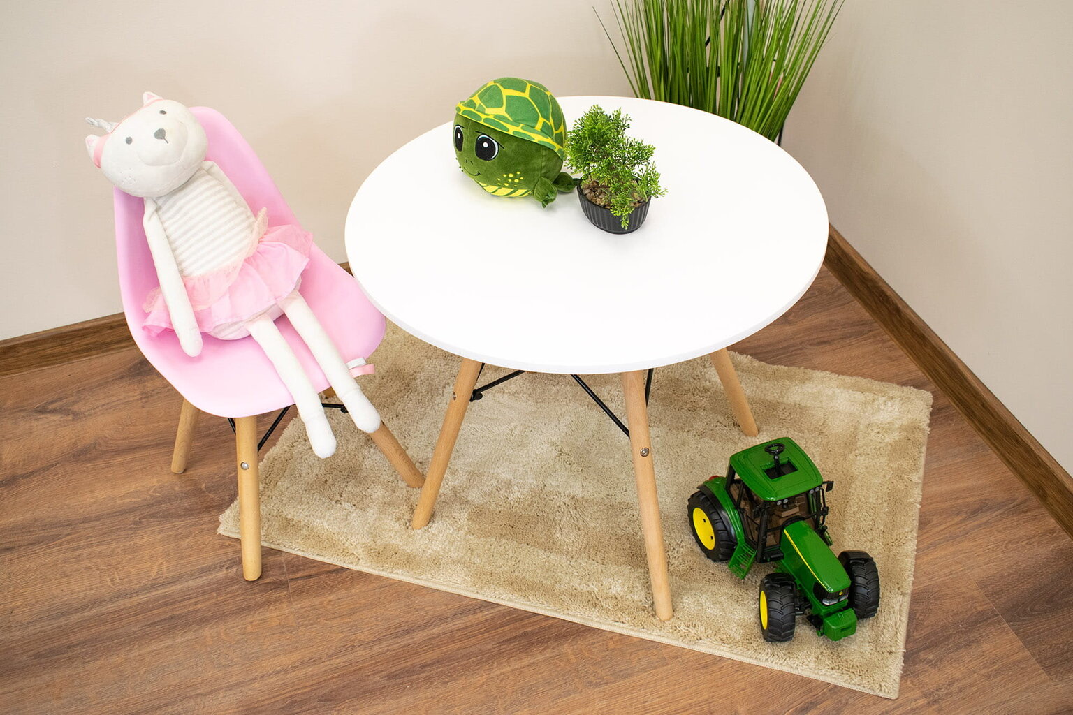 Lastetoolide komplekt Zubi, roosa, 3-osaline hind ja info | Laste lauad ja toolid | kaup24.ee