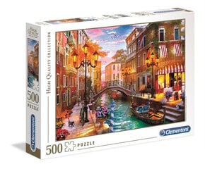 Clementoni Sunset over Venice pusle, 500-osaline hind ja info | Pusled | kaup24.ee