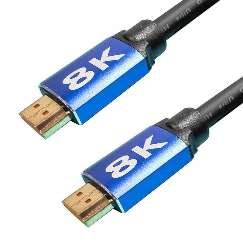 HDMI 2.1 kaabel KAABEL 4K 144Hz 8K 60Hz FHD 1,2m цена и информация | Kaablid ja juhtmed | kaup24.ee