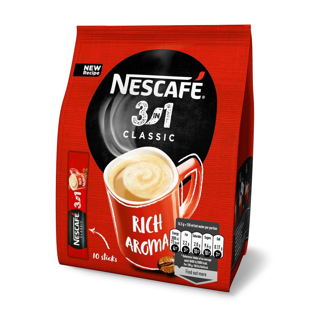 Kohvijook Nescafe® Classic 3in1, 10x16,5g цена и информация | Kohv, kakao | kaup24.ee