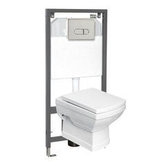 WC komplekt Kerra Kleopatra 16/Pacific CHR kloseti ja nupuga hind ja info | WС-potid | kaup24.ee