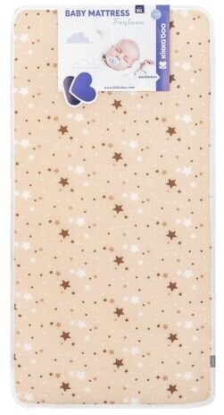 Madrats KikkaBoo Mattress Fantasia, Stars Beige hind ja info | Reisivoodid, mänguaedikud | kaup24.ee