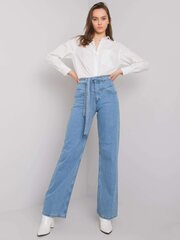 Рваные джинсы для мам, синие цена и информация | Женские тканевые брюки с поясом, синие | kaup24.ee