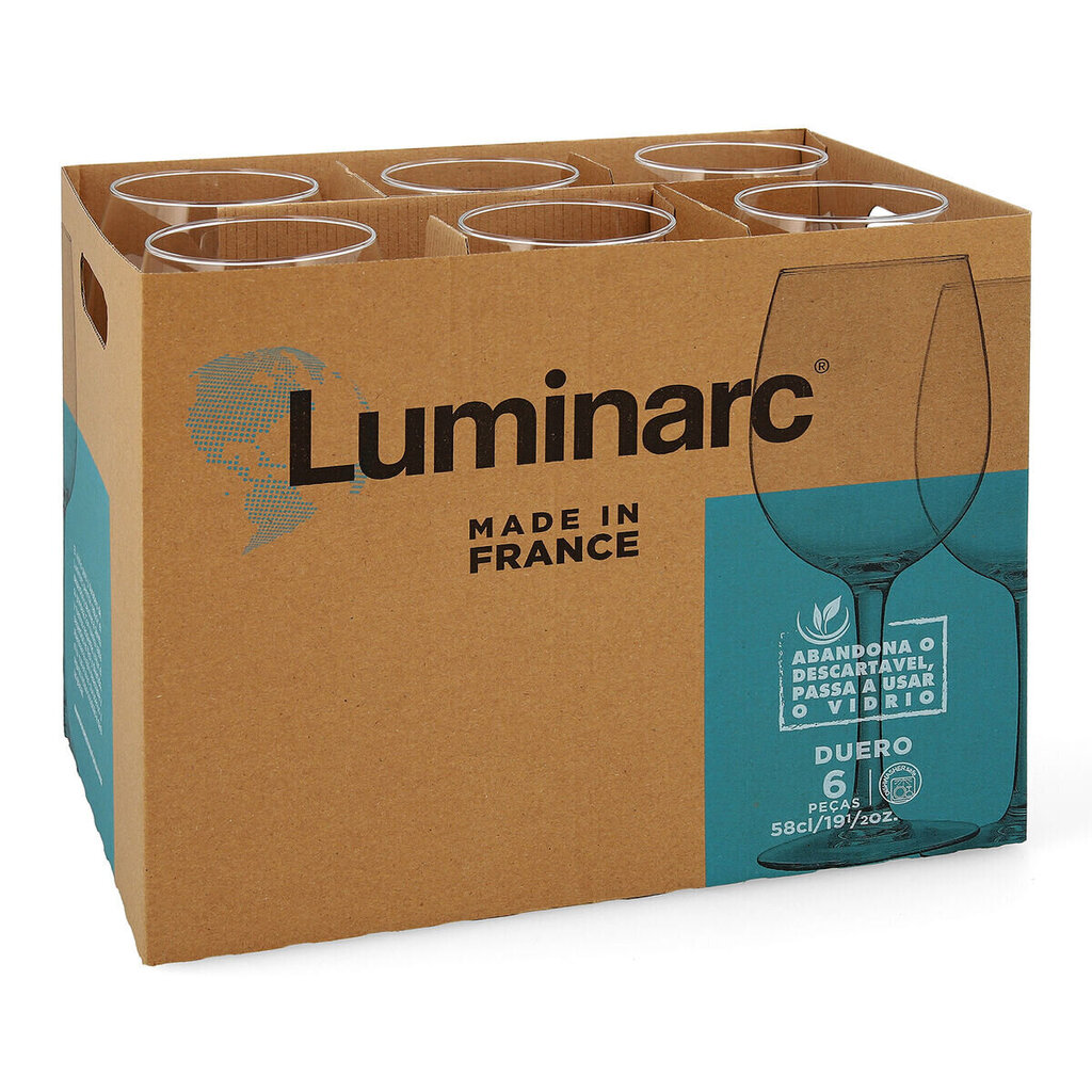 Veiniklaas Luminarc Duero (580 ml) (6 tk) цена и информация | Klaasid, tassid ja kannud | kaup24.ee