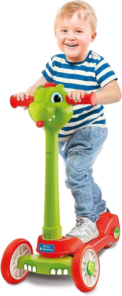 Kolmerattaline tõukeratas Clementoni Baby Dragon, roheline цена и информация | Tõukerattad | kaup24.ee