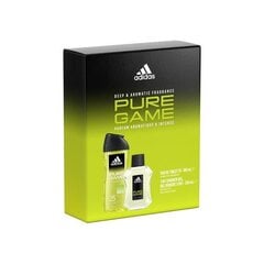 Kinkekomplekt Adidas Pure Game meestele: tualettvesi Edt, 100 ml + dušigeel, 250 ml цена и информация | Мужские духи | kaup24.ee