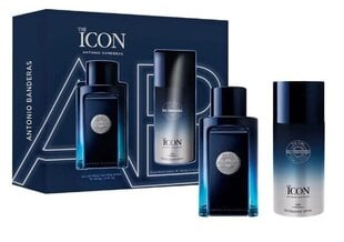 Kinkekomplekt Antonio Banderas Masculino The Icon meestele: parfüümvesi EDT, 100 ml + deodorant, 150 ml hind ja info | Antonio Banderas Kosmeetika, parfüümid | kaup24.ee