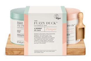 Набор косметики Baylis & Harding The Fuzzy Duck Cotswold Spa A Moment of Calm: кристаллы для ванны 400 г + масло для тела 400 г + деревянная лопатка цена и информация | Кремы, лосьоны для тела | kaup24.ee