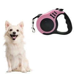 Автоматический выдвижной поводок для собаки 3м SJ-188 (Розовый) цена и информация | Поводки для собак | kaup24.ee