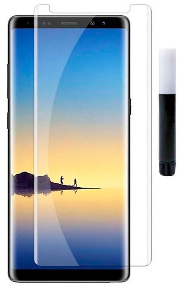 Evelatus Clear Glass UV + Samsung Galaxy Note 8 цена и информация | Ekraani kaitsekiled | kaup24.ee
