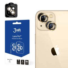 Защитное стекло для телефона Apple iPhone 15 - 3mk Lens Protection Pro Yellow screen protector цена и информация | Ekraani kaitsekiled | kaup24.ee