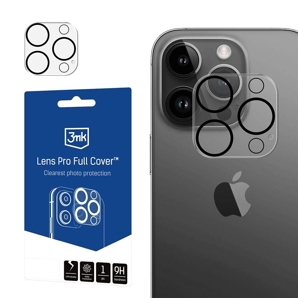 3MK Lens Pro Full Cover цена и информация | Ekraani kaitsekiled | kaup24.ee