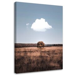 Seinapilt Üksildane puu ja pilved цена и информация | Картины, живопись | kaup24.ee