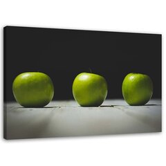 Seinapilt Kolm rohelist õuna hind ja info | Seinapildid | kaup24.ee
