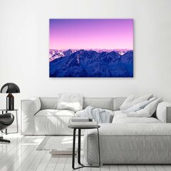 Seinapilt Purple koit mägedes цена и информация | Картины, живопись | kaup24.ee