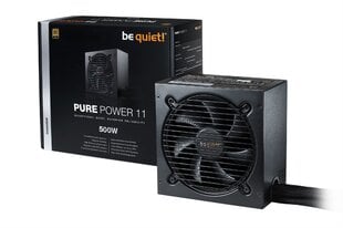 Be Quiet! Pure Power 11 - 500W BN293 цена и информация | Материнские платы (PSU) | kaup24.ee