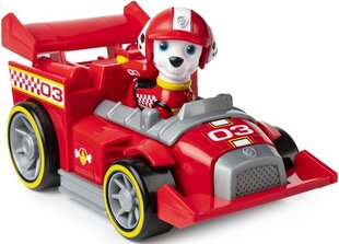 Paw Patrol võidusõiduauto ja Marshalli kuju цена и информация | Развивающий мелкую моторику - кинетический песок KeyCraft NV215 (80 г) детям от 3+ лет, бежевый | kaup24.ee