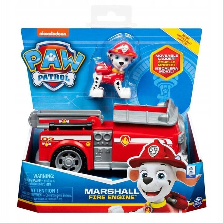 Tuletõrjeauto Paw Patrol ja Marshalli kuju hind ja info | Poiste mänguasjad | kaup24.ee