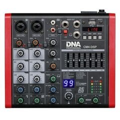 Komplekt DNA CM4-DSP helimikser USB MP3 Bluetooth Phantom +DNA Stage Vocal Set kahe juhtmevaba käeshoitava mikrofoni süsteem цена и информация | DJ пульты | kaup24.ee