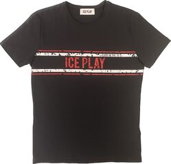 T-särk meestele Ice Play, must hind ja info | Meeste T-särgid | kaup24.ee