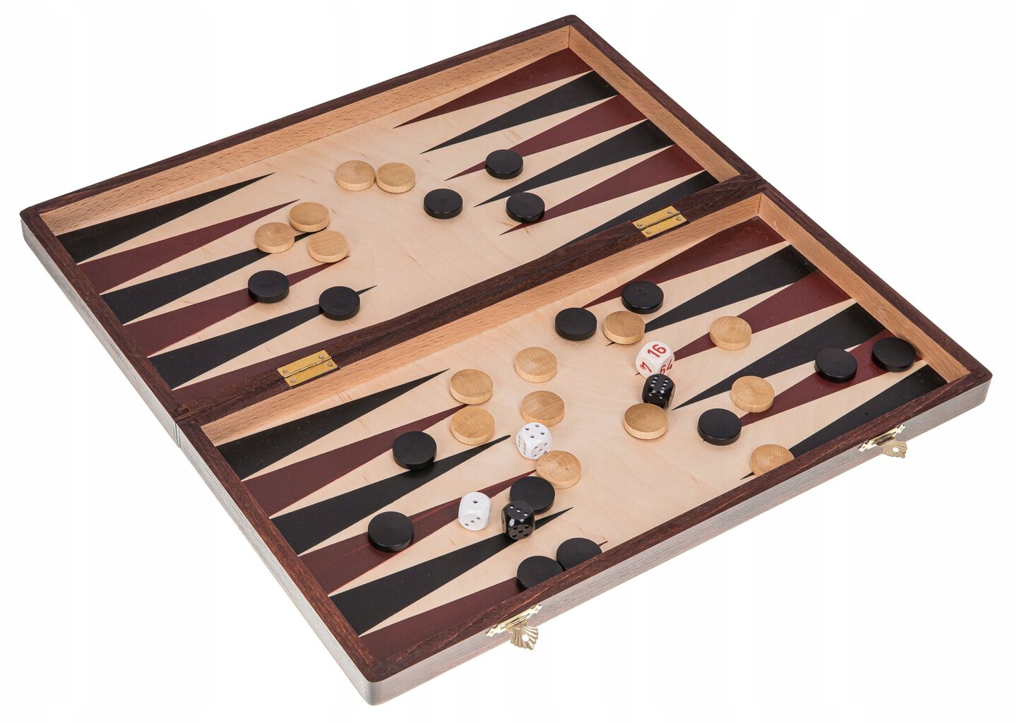 Puidust male, kabe ja triktrak Backgammon, 40 x 40 cm цена и информация | Lauamängud ja mõistatused | kaup24.ee