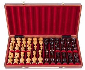 Резные деревянные шахматы, 53 x 53 см цена и информация | Настольные игры, головоломки | kaup24.ee