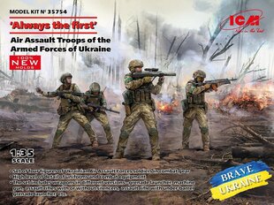 Liimitav mudel ICM 35754 Air Assault Troops of the Armed Forces of Ukraine (4 figures) 1/35 hind ja info | Liimitavad mudelid | kaup24.ee