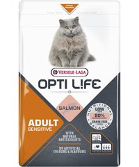 Versele-Laga Opti Life Cat Adult Sensitive koos lõhega, 2,5 kg hind ja info | Kuivtoit kassidele | kaup24.ee