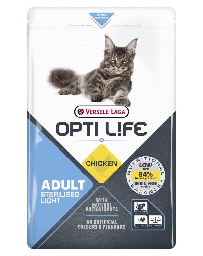 Versele-Laga Opti Life Cat Steriliseeritud steriliseeritud kassidele koos kanaga, 2,5 kg цена и информация | Kuivtoit kassidele | kaup24.ee