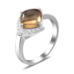Серебряное кольцо с нано султанитом и цирконами цена и информация | Кольца | kaup24.ee