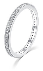 MOISS Минималистское серебряное кольцо с цирконами R00020 цена и информация | Кольцо | kaup24.ee
