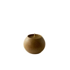 Деревянный подсвечник для чайной свечи, шарообразный 7 см, ручная работа цена и информация | Подсвечники, свечи | kaup24.ee