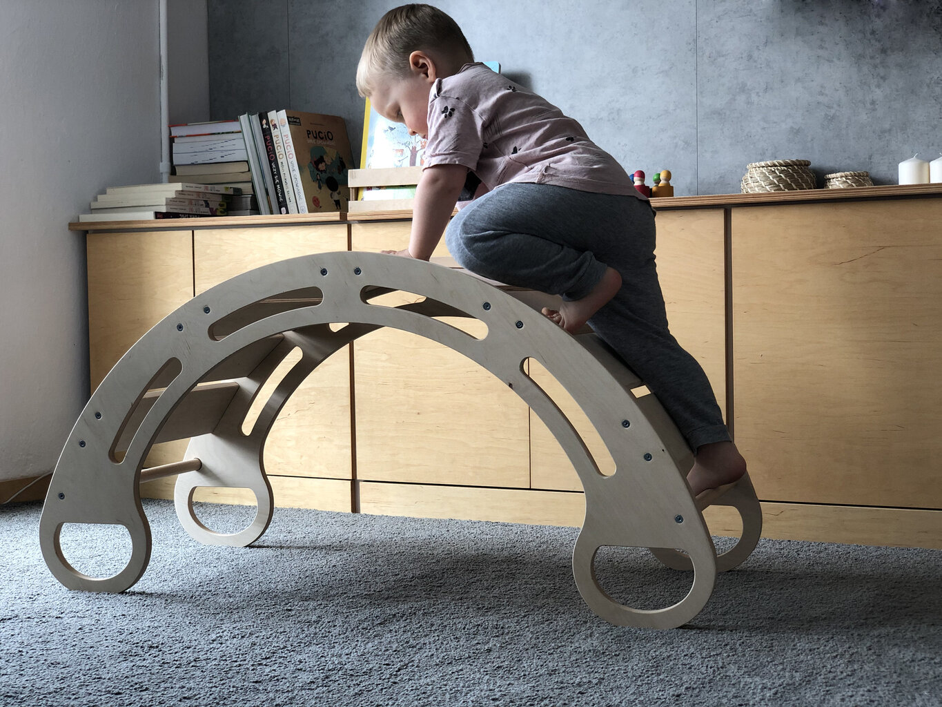 Puidust jalas Montessori B100, 100 cm цена и информация | Imikute mänguasjad | kaup24.ee