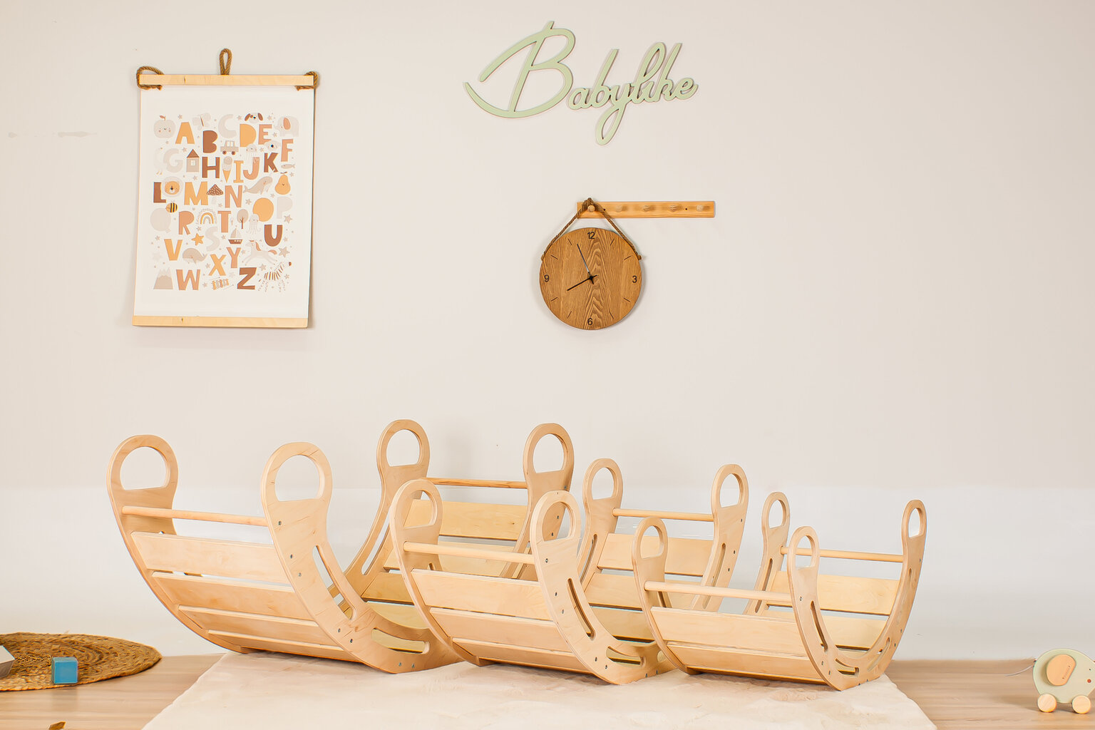 Puidust jalas Montessori Babylike, 120 cm цена и информация | Arendavad mänguasjad | kaup24.ee