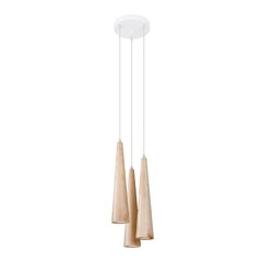 Pendant lamp SULA 3P natural wood PEACH PUFF SL.1101 цена и информация | Потолочный светильник, 38 x 38 x 24 см | kaup24.ee