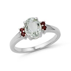 Серебряное (925) кольцо с драгоценными камнями, код ah5456-354 AH5456-354EU-57 цена и информация | Кольцо | kaup24.ee