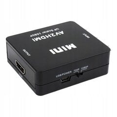 Videokonverteri adapter HDMI-AV RCA Converter цена и информация | Смарттехника и аксессуары | kaup24.ee