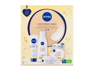 Komplekt Nivea Q10 Power Vibes naistele: päevakreem, 50 ml + puhastuskreem, 200 ml + kätekreem, 100 ml hind ja info | Näokreemid | kaup24.ee